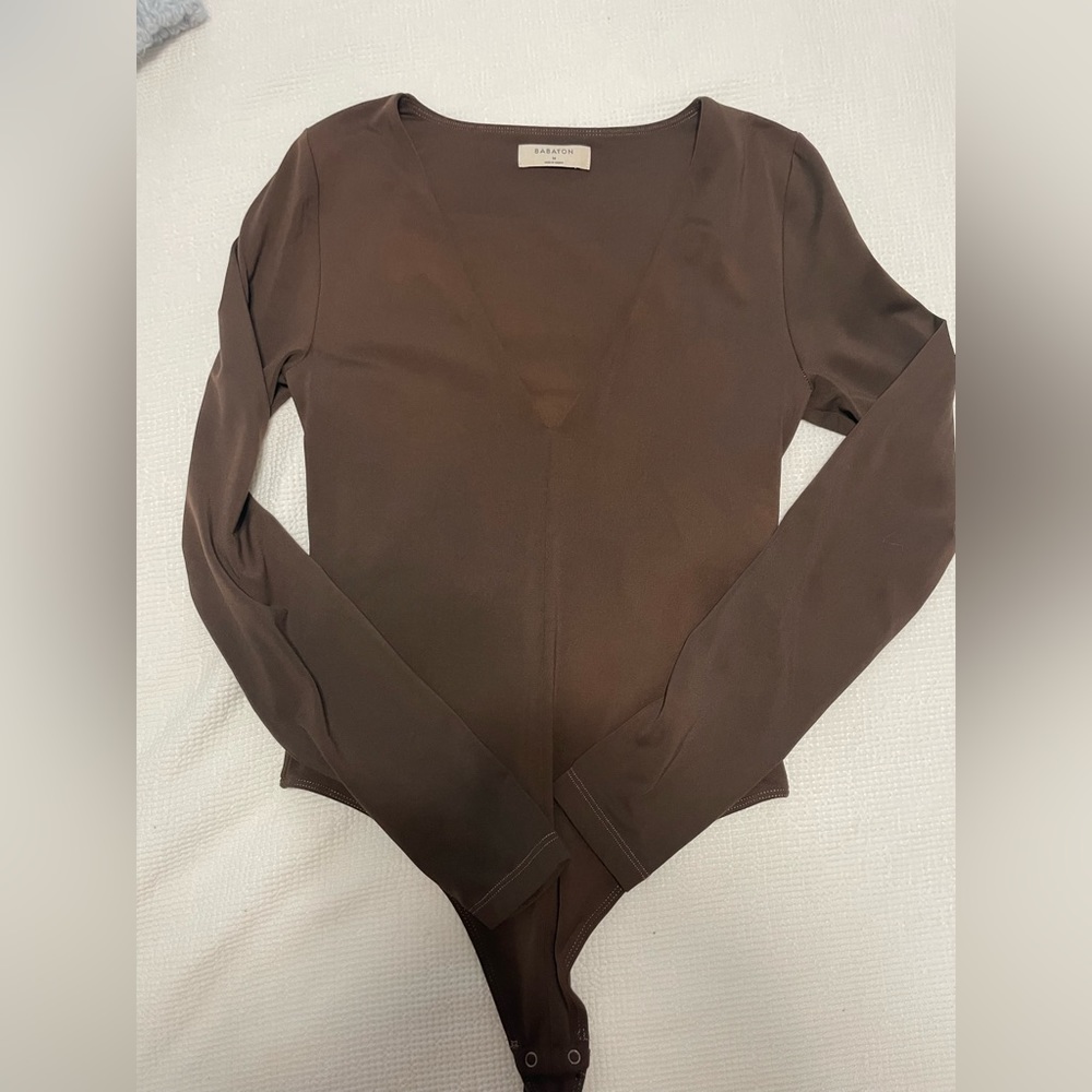 Aritzia brown bodysuit